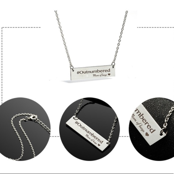 Blessed Mama Necklace Silver Mom Present - Picture 3 of 4